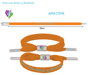 Pulsera Vivo con Amor y Gratitud